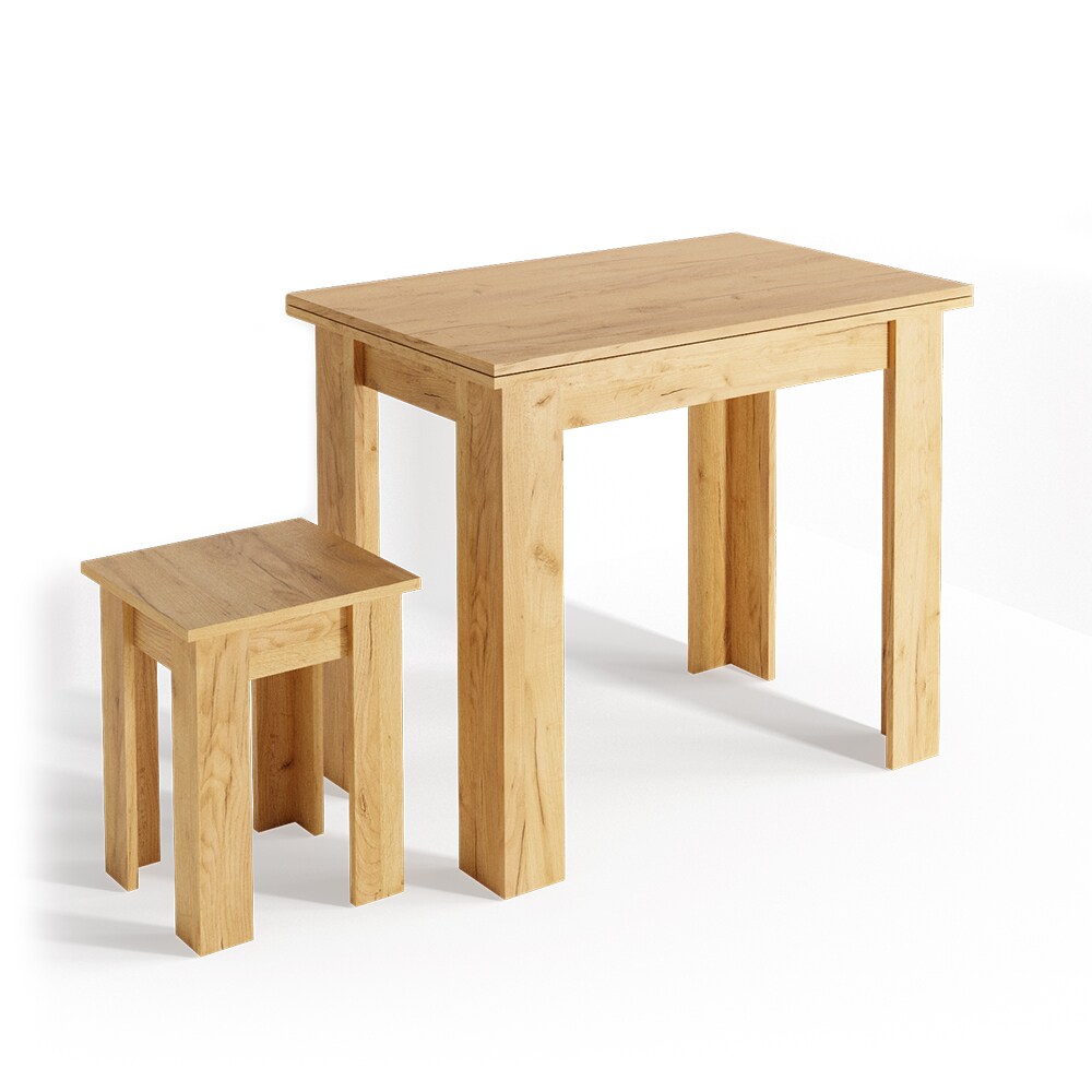 Vicco Eckbankgruppe Küchentisch Roman eiche Esstisch 120x90cm Hocker Essgruppe Esszimmertisch