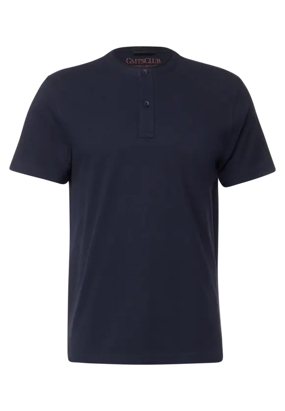 Henleyshirt - eclipse blue
