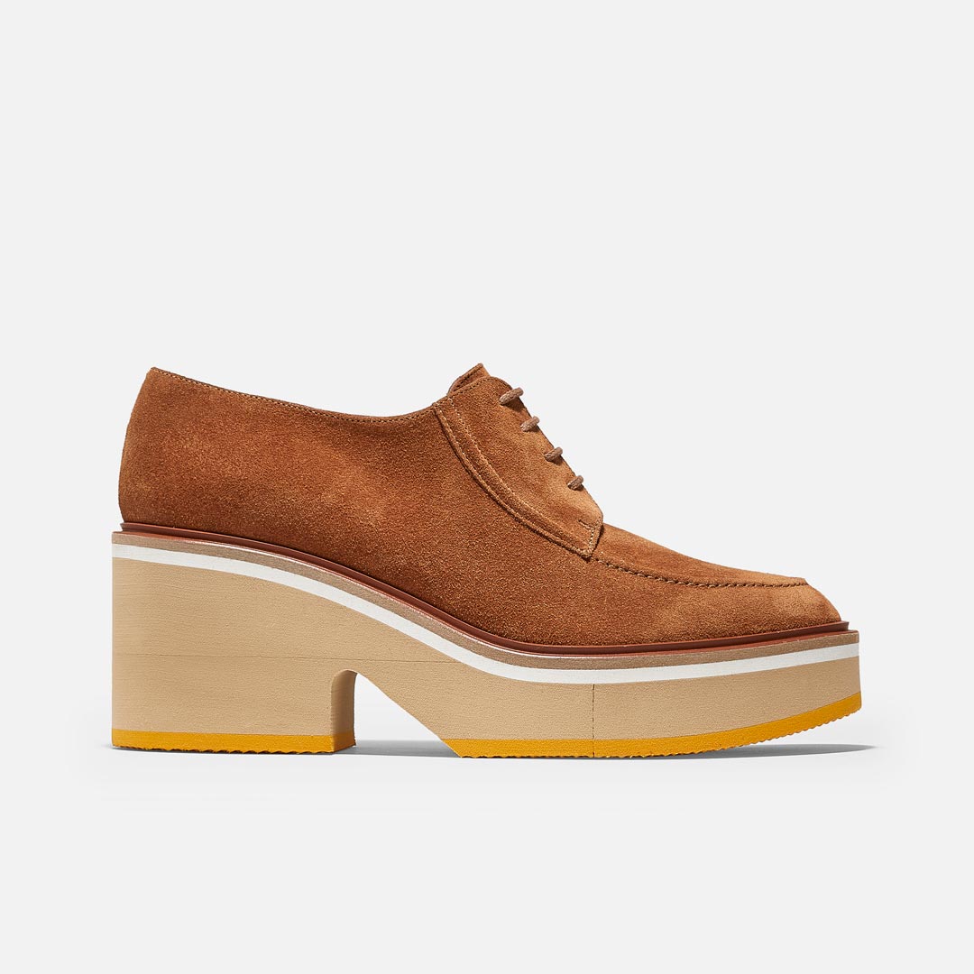 DERBIES - ANJA derbies, rust calfskin || OUTLET