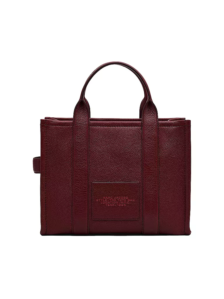 MARC JACOBS Ledertasche - Tote Bag THE MEDIUM TOTE LEATHER dunkelrot