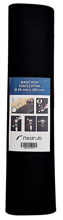 Manchon souple EPDM - Ø 50 mm x 300 mm