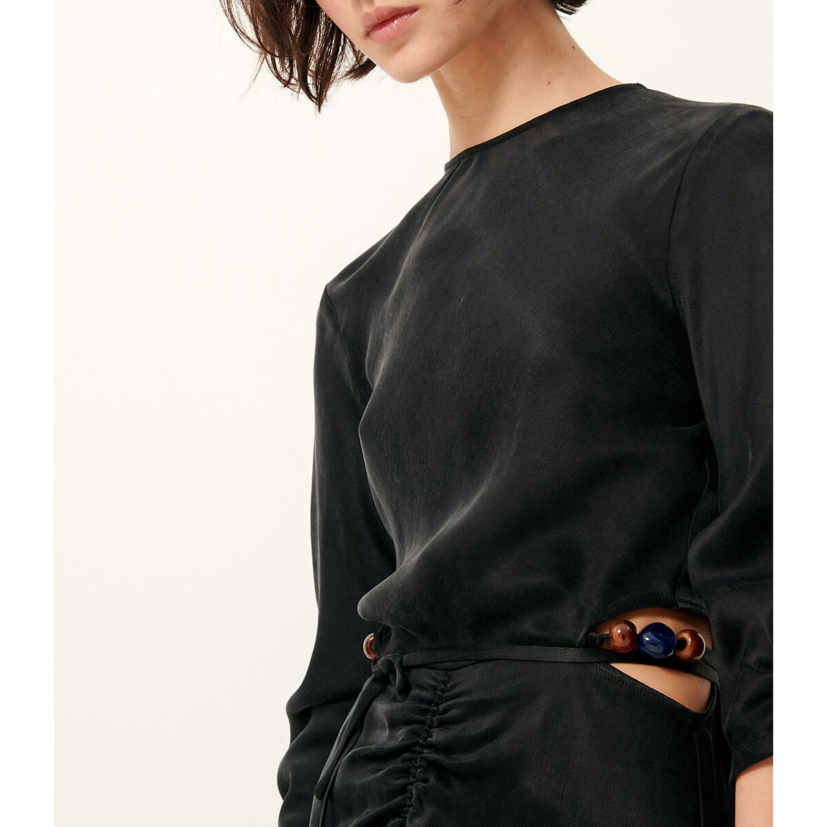 SESSUN<br>Vestido midi de veludo