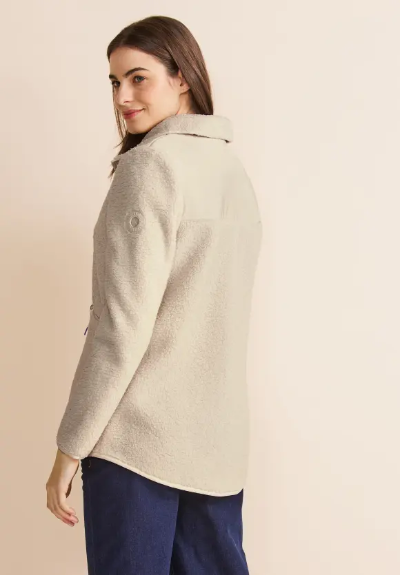 Jacke mit Teddyfell - snow cream