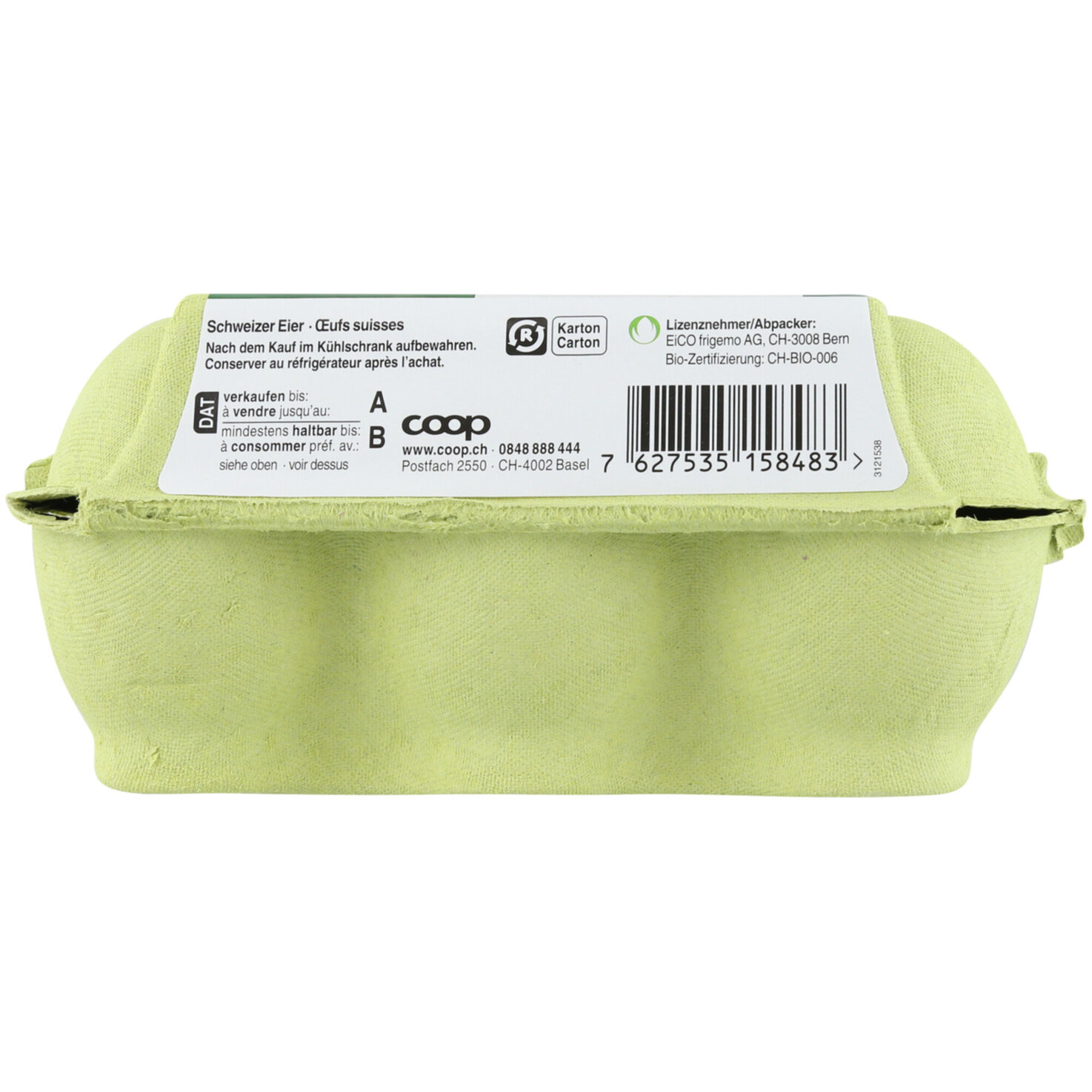 Naturaplan Bio Zweinutzungshuhn-Eier 6er