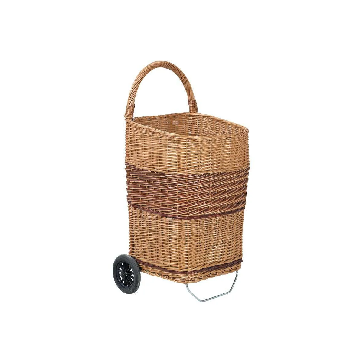 AUBRY GASPARD Chariot à bûches osier clair