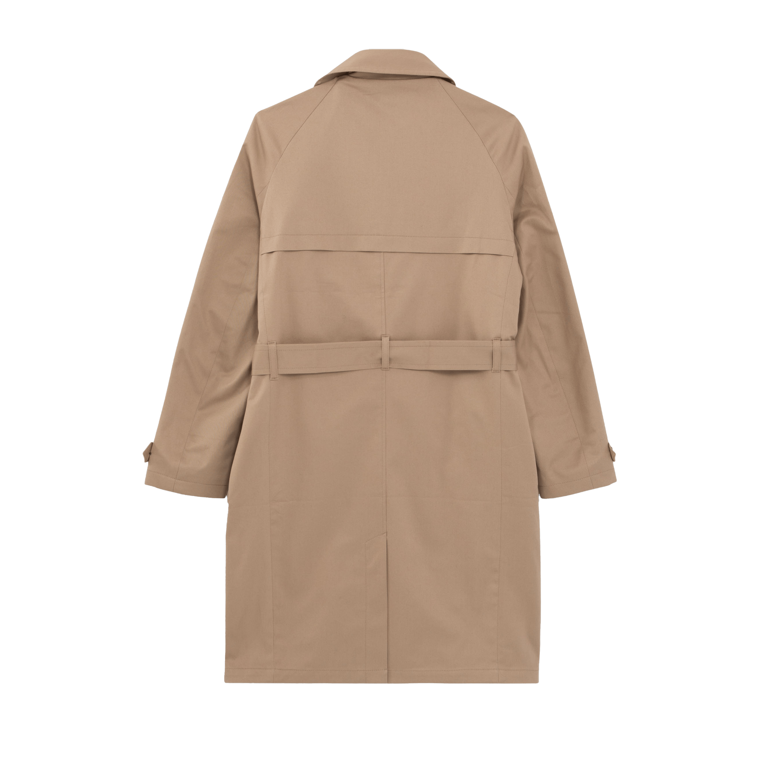 Trench long en coton mélangé | Marron