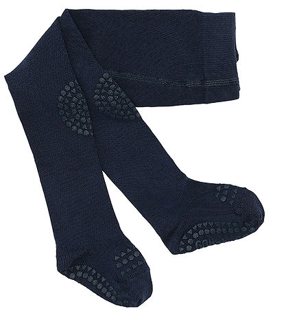 GoBabyGo Rutschfeste Strumpfhosen - Wolle - Midnight Blue
