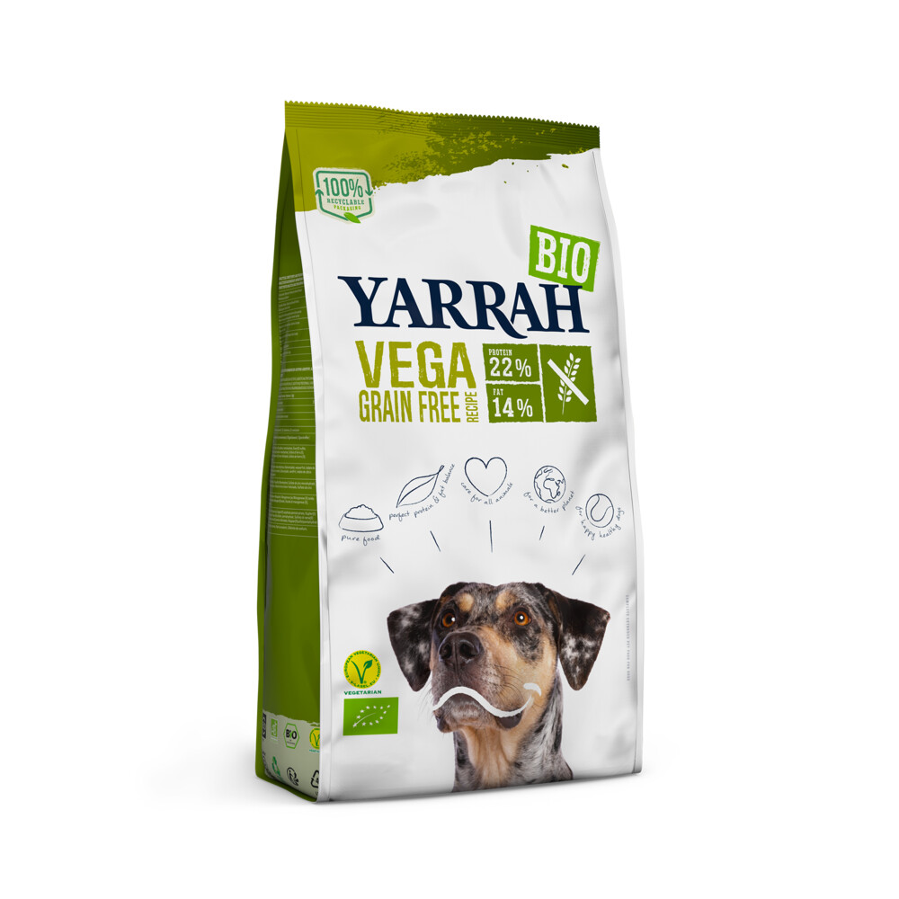 Yarrah Bio Hondenvoer Vegetarisch Tarwe Vrij10 kg