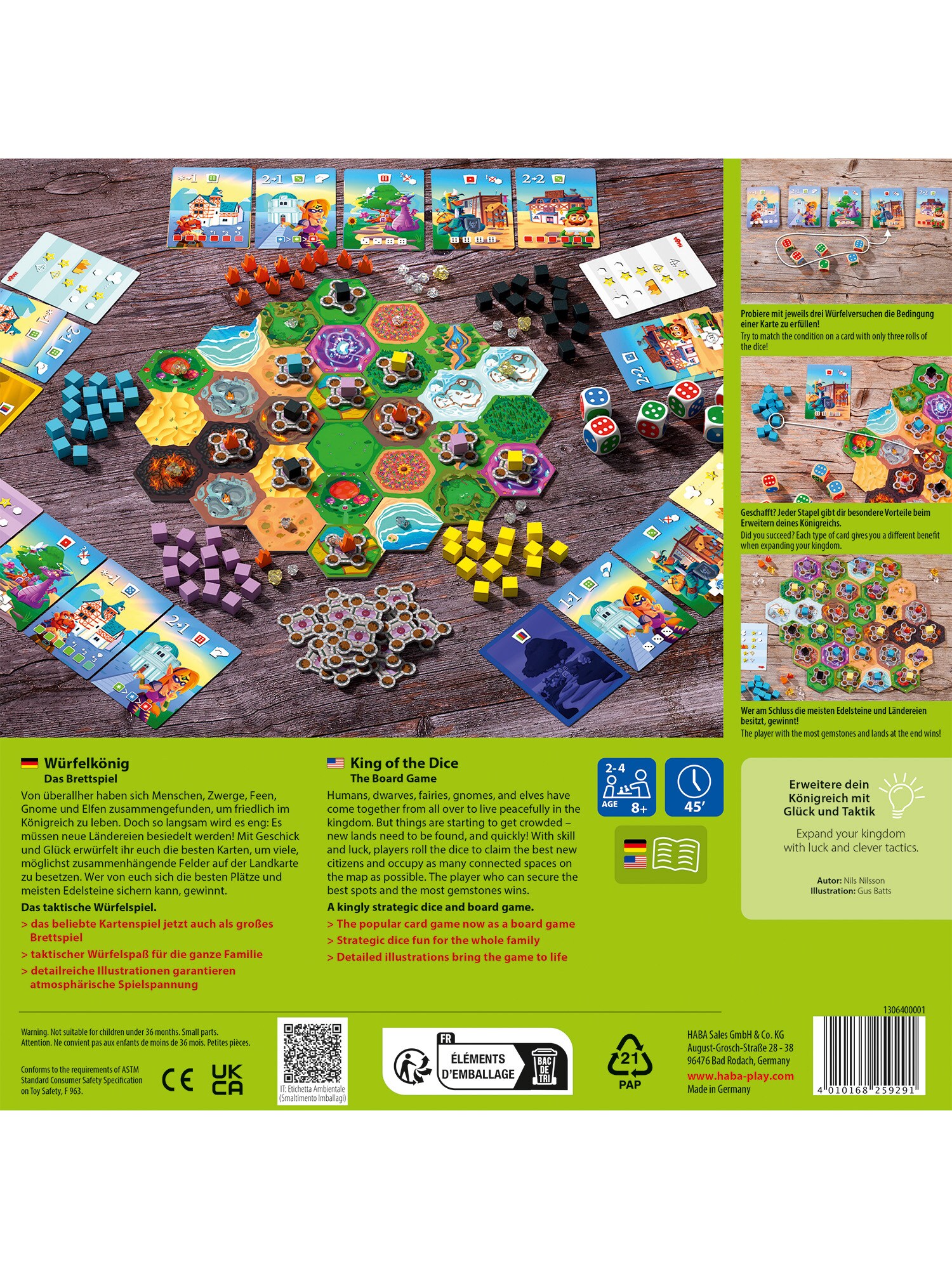 HABA Unisex Spiel Würfelkönig – Das Brettspiel 1er Pack