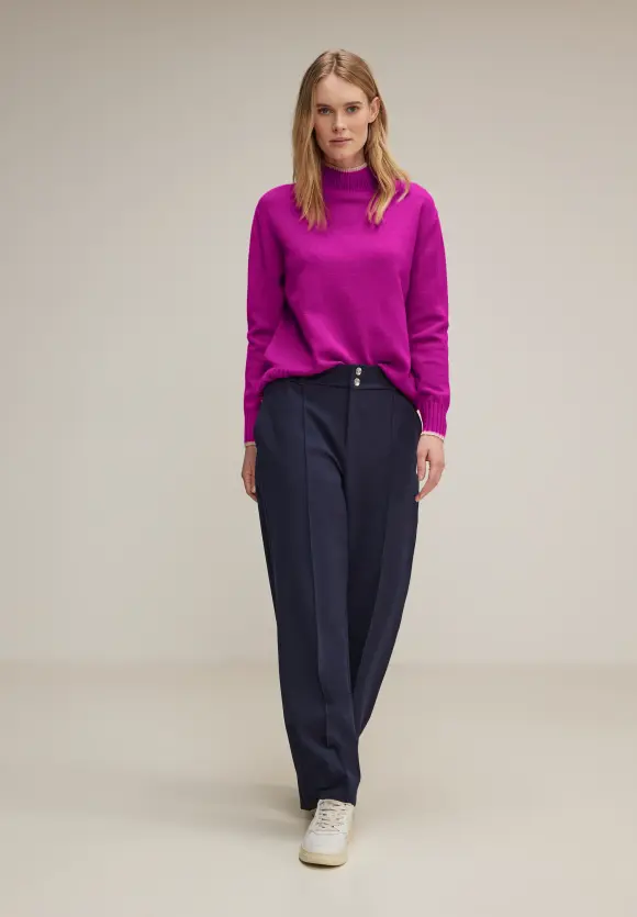 Pullover mit Stehkragen - purple cozy pink
