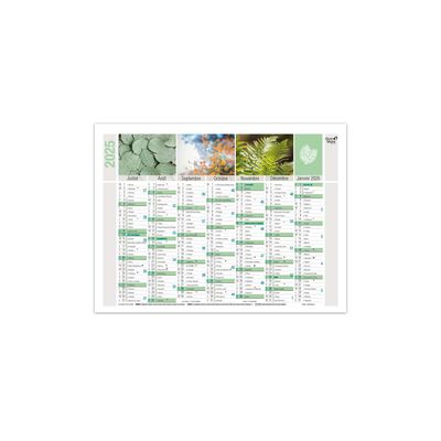 Quo Vadis Equology - Calendrier recyclé 7 mois par face - 18 x 13,5 cm