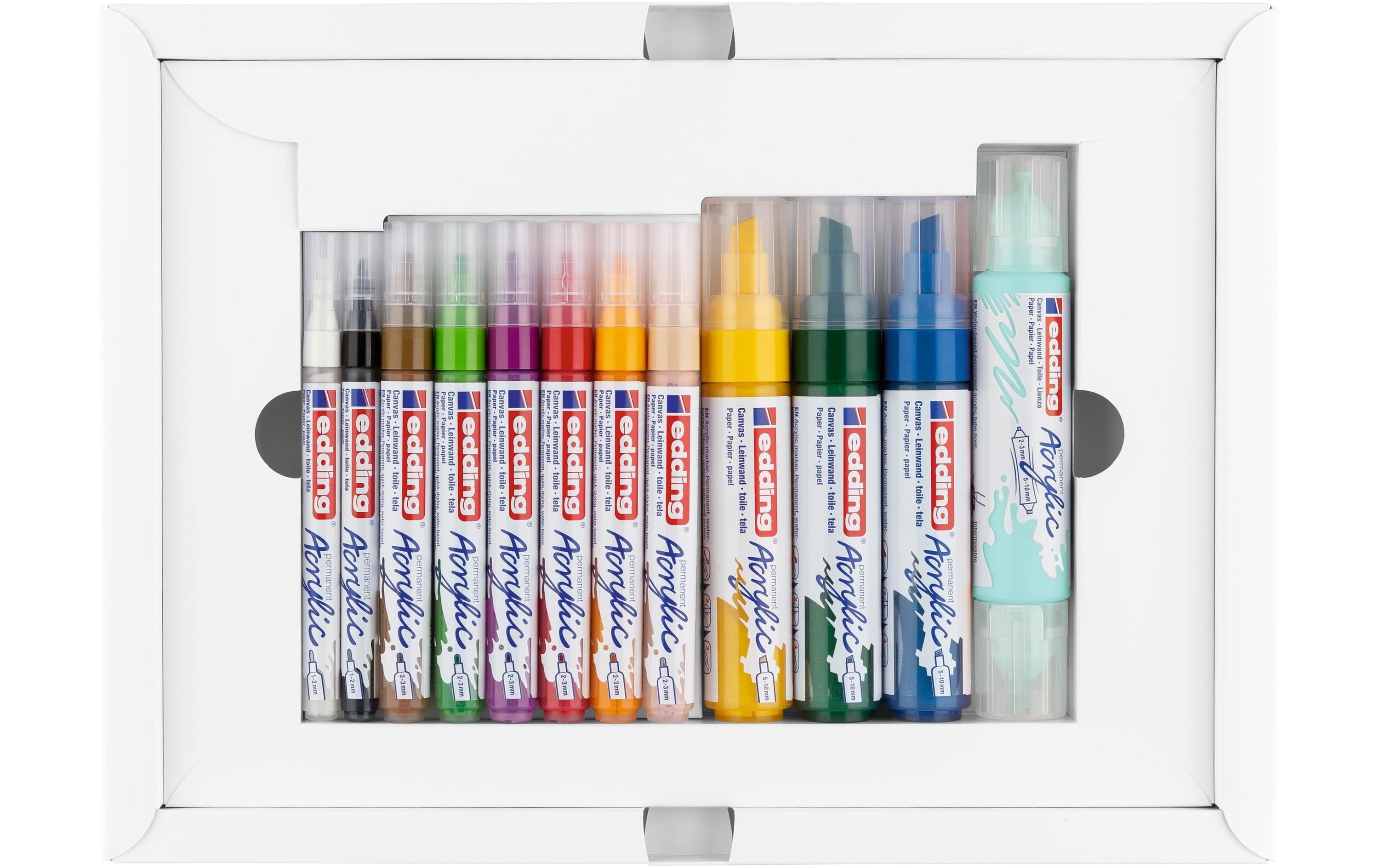 Acrylmarker Starter Set 12-teiligAcrylstifte im 12-teiligen Set