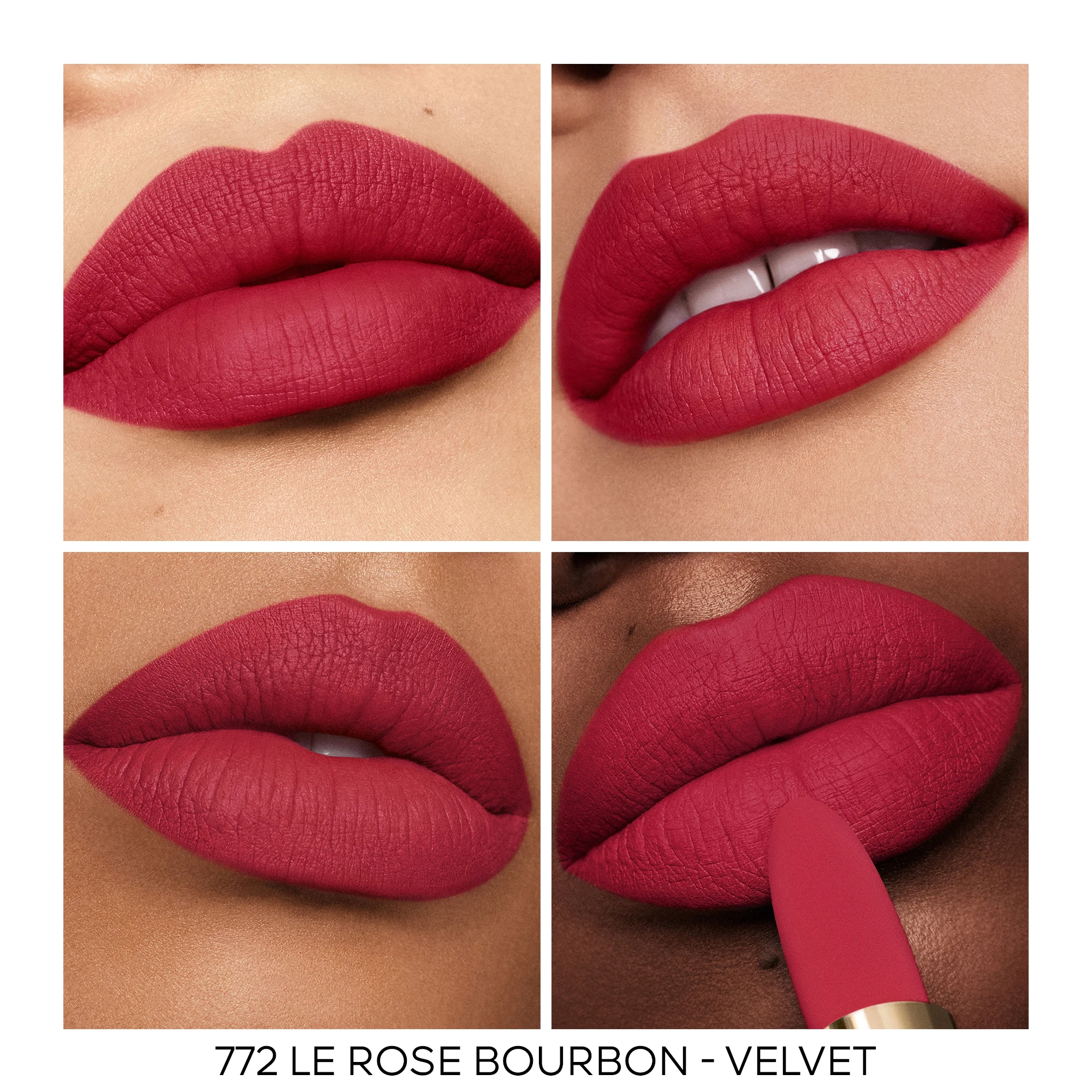 ROUGE G La recharge - Le rouge à lèvres soin personnalisable |- 772 LE ROSE BOURBON – VELVET
