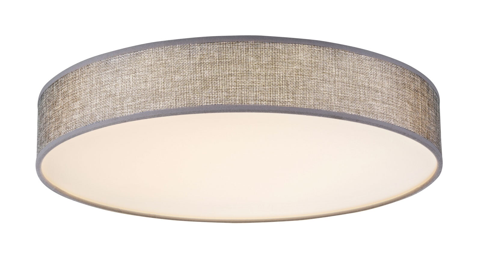 GLOBO LED Deckenlampe TED 40 cm Stoffschirm grau