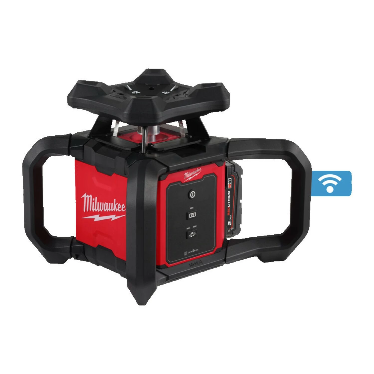 Milwaukee M18 RLOH600-201C 18V Li-ion accu roterende laser (1x 2.0Ah accu) set in koffer - 600m