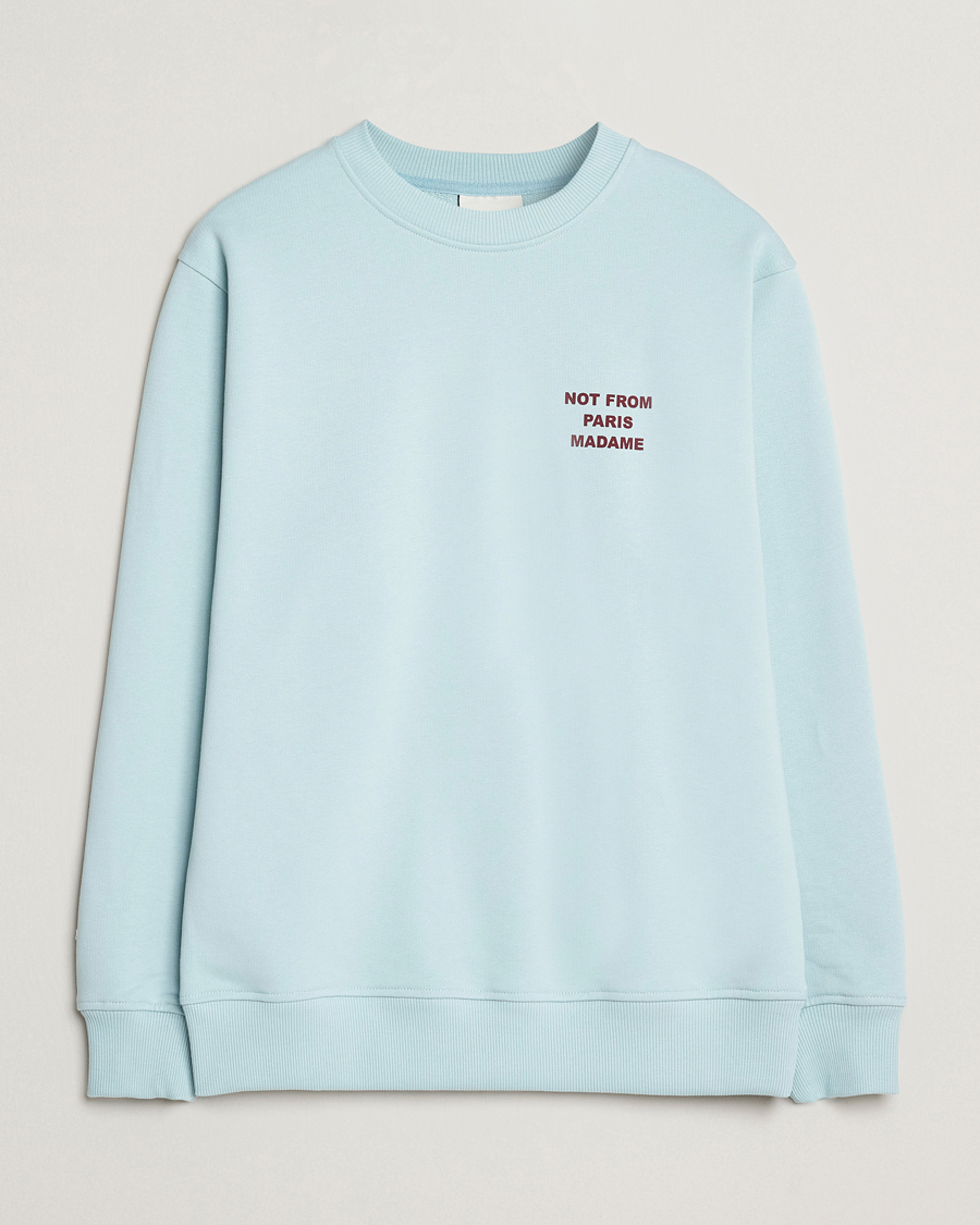 Drôle de Monsieur Slogan Sweatshirt Light Blue