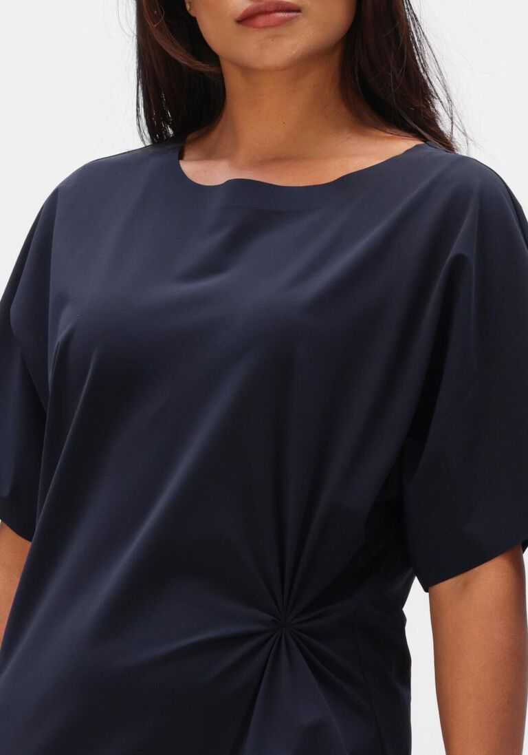 donkerblauwe japan tky midi jurk lyori