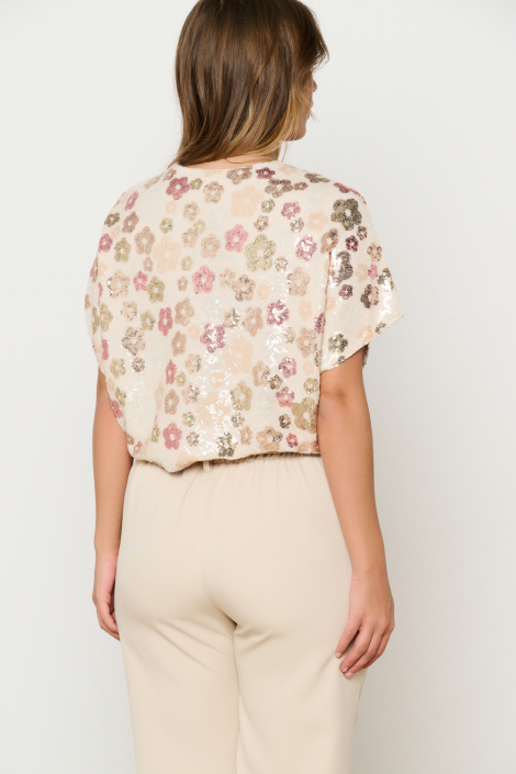 LolaLiza ecru dames t-shirt