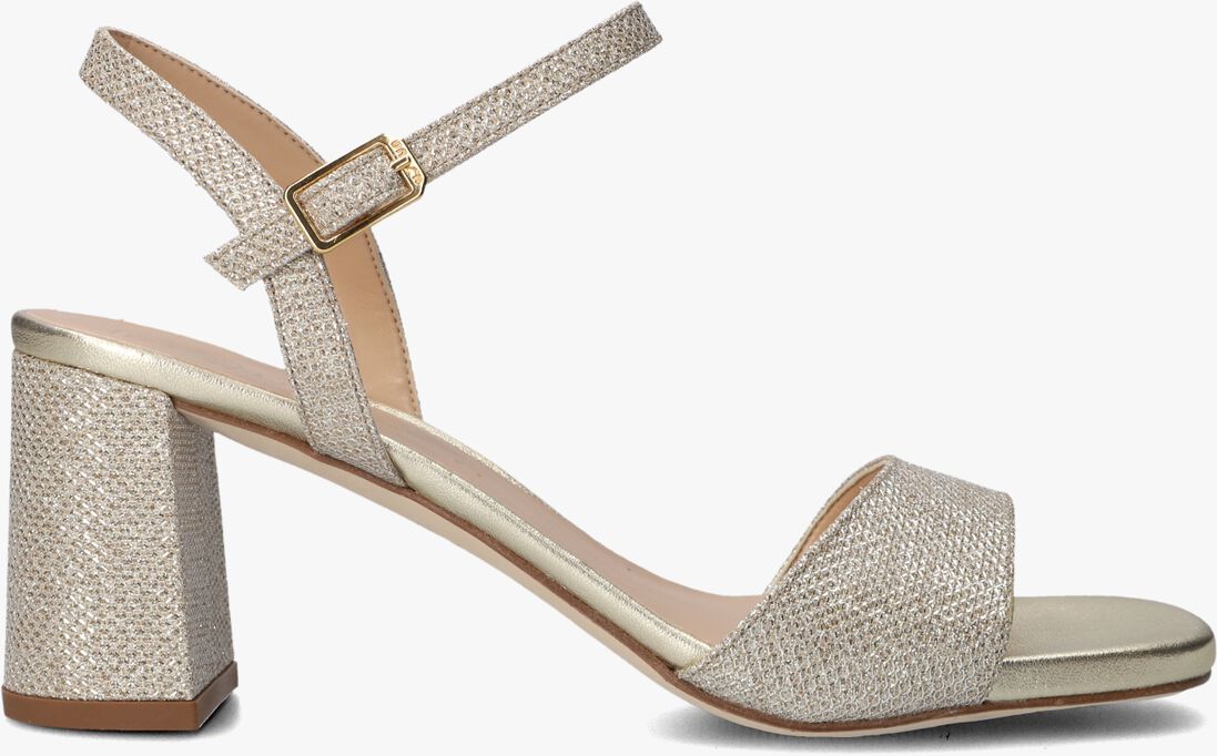 gouden unisa sandalen met hak moraty