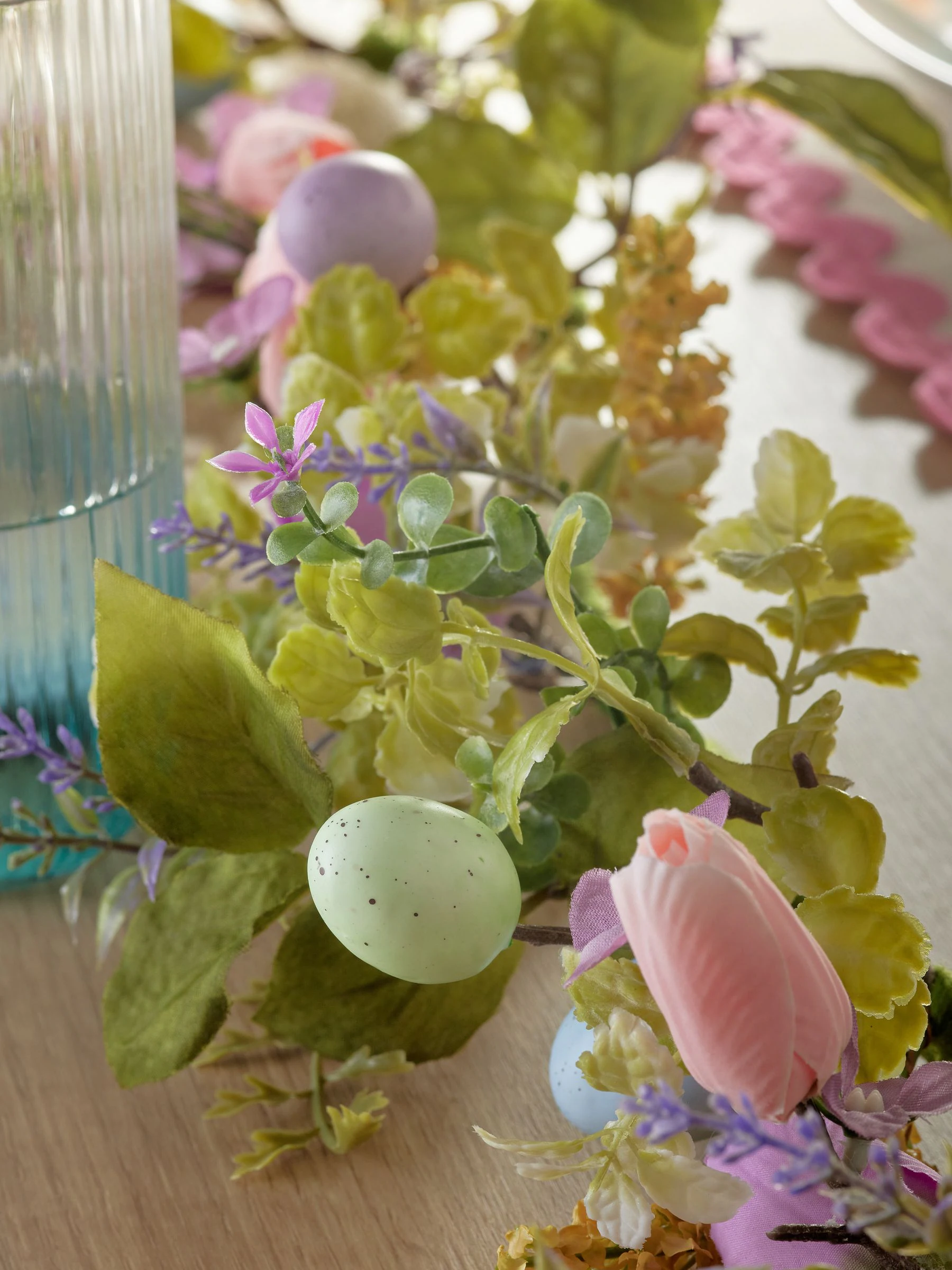 Pastel Easter Egg Spring Floral Garland