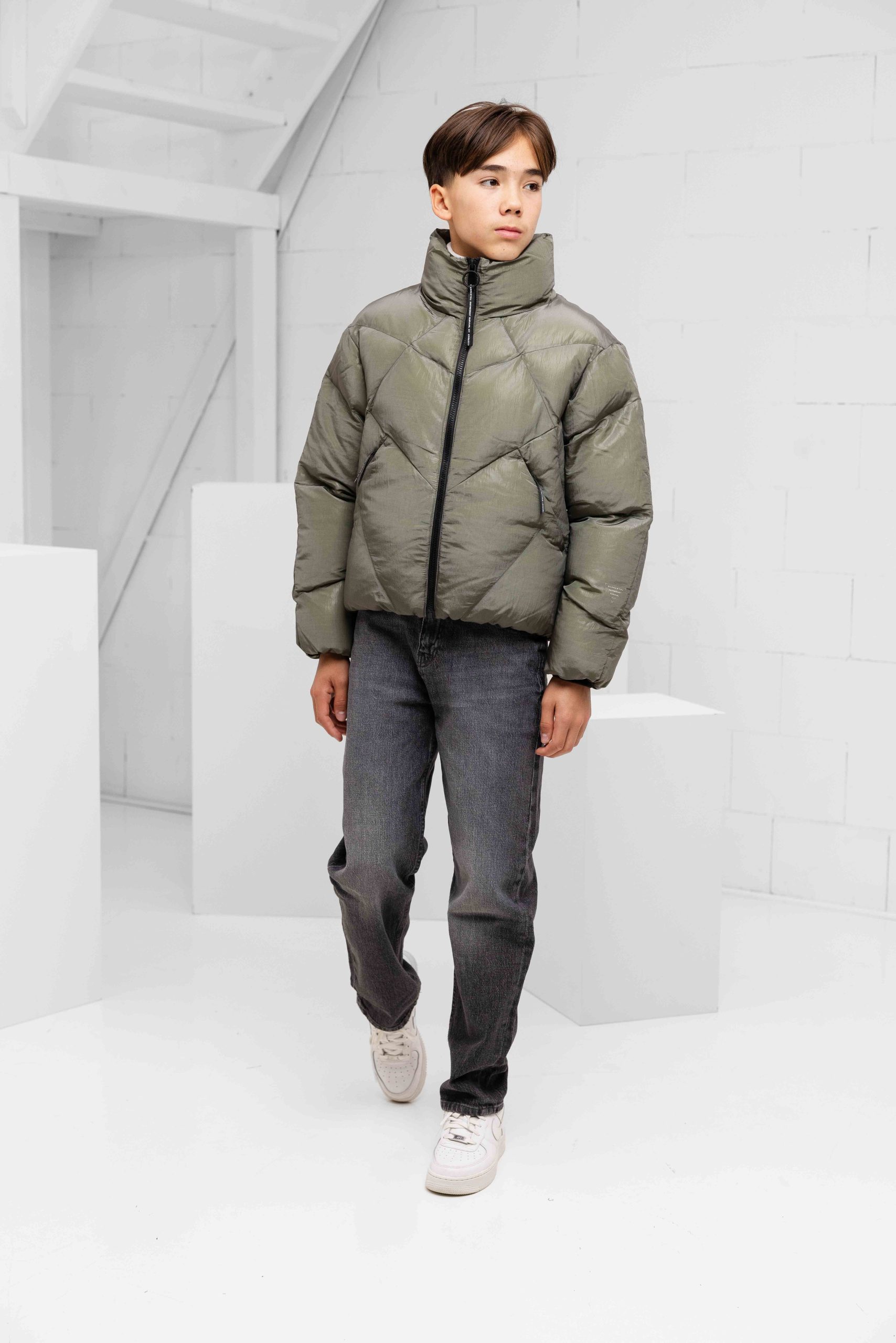 Krakatau Nebula Puffer Winterjas Kids Groen