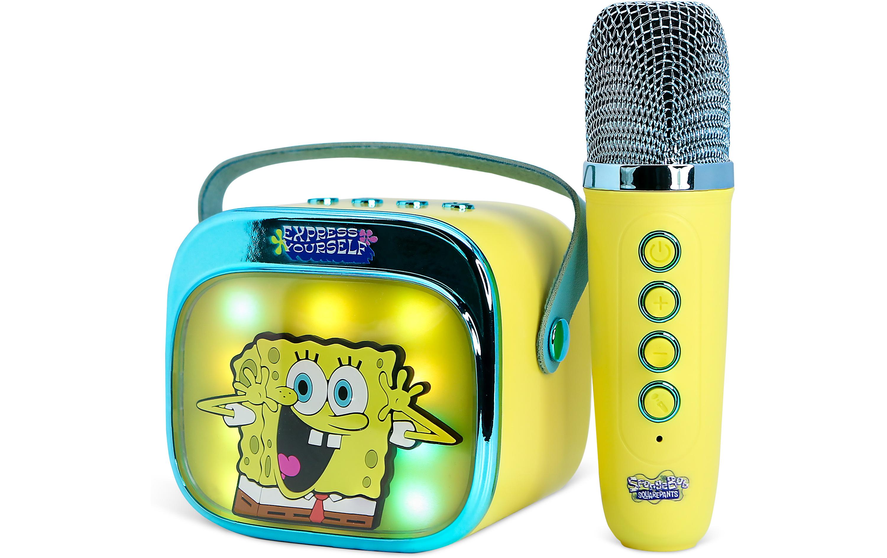 Spongebob LED Wireless Karaoke Lautsprecher und MikrofonMit LED-Leuchten