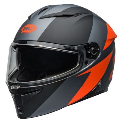 Casque Bell LITHIUM - SHEAR - Gris / Orange