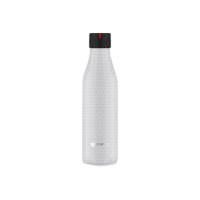 Les Artistes Paris - Gourde Bouteille isotherme 500 ml - blanc nid d'abeilles - acier inoxydable
