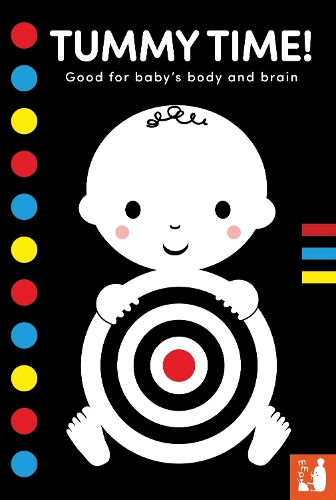 Tummy Time!: A high-contrast fold-out book with mirror for babies - Tummy time (Board book)