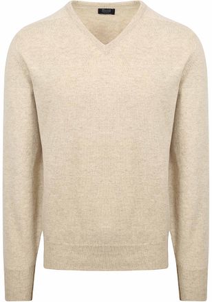 William Lockie V-Hals Lamswol Beige 7092DF-30 Linen kopen