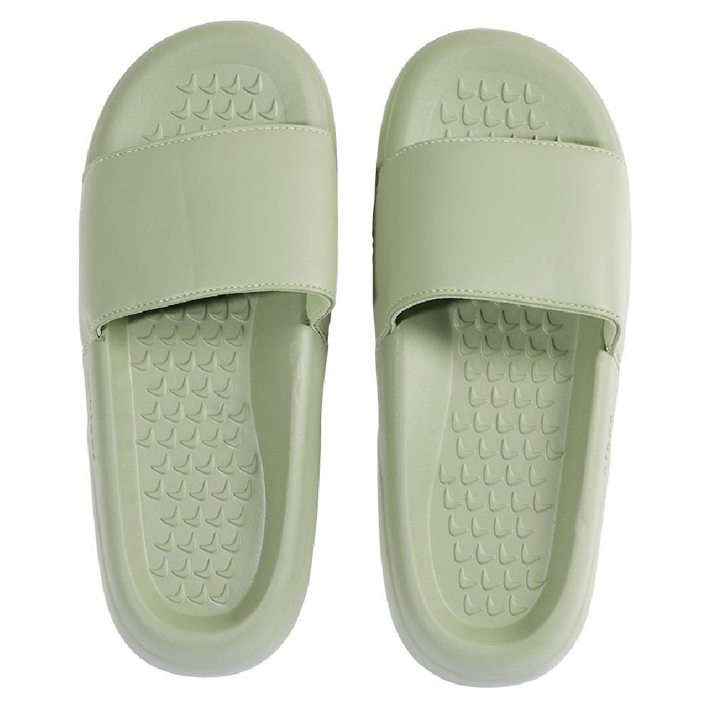 Sandales claquettes plastique vert uni T38/39
