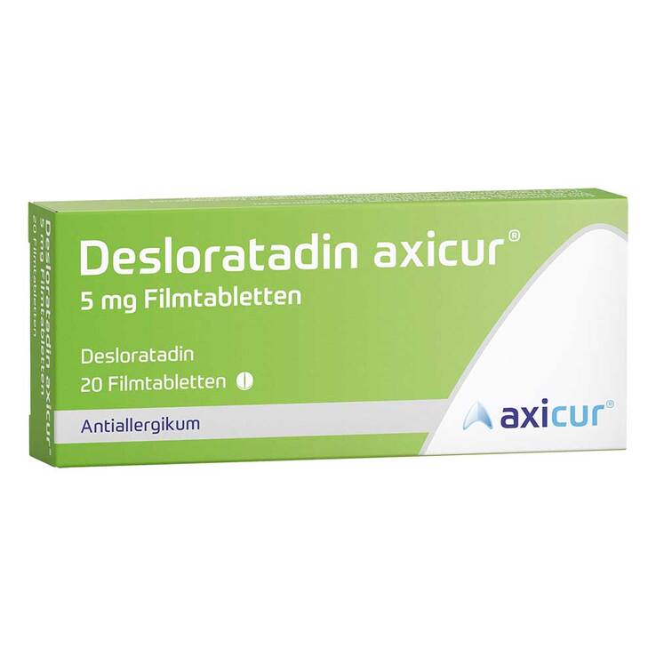 Desloratadin axicur 5 mg Filmtabletten, 20 St