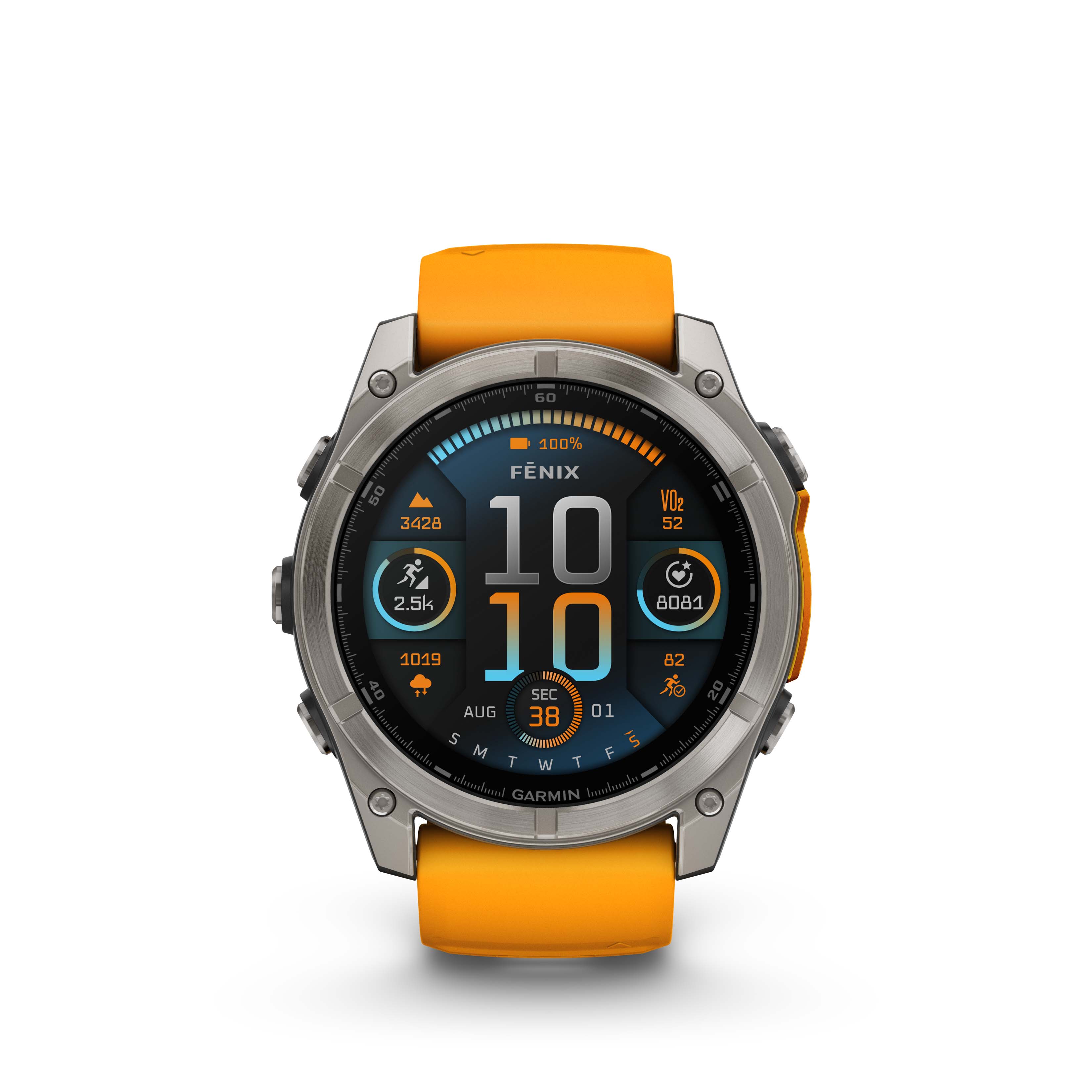 Garmin Fenix 8 51mm Amoled Sapphire Titan/Orange