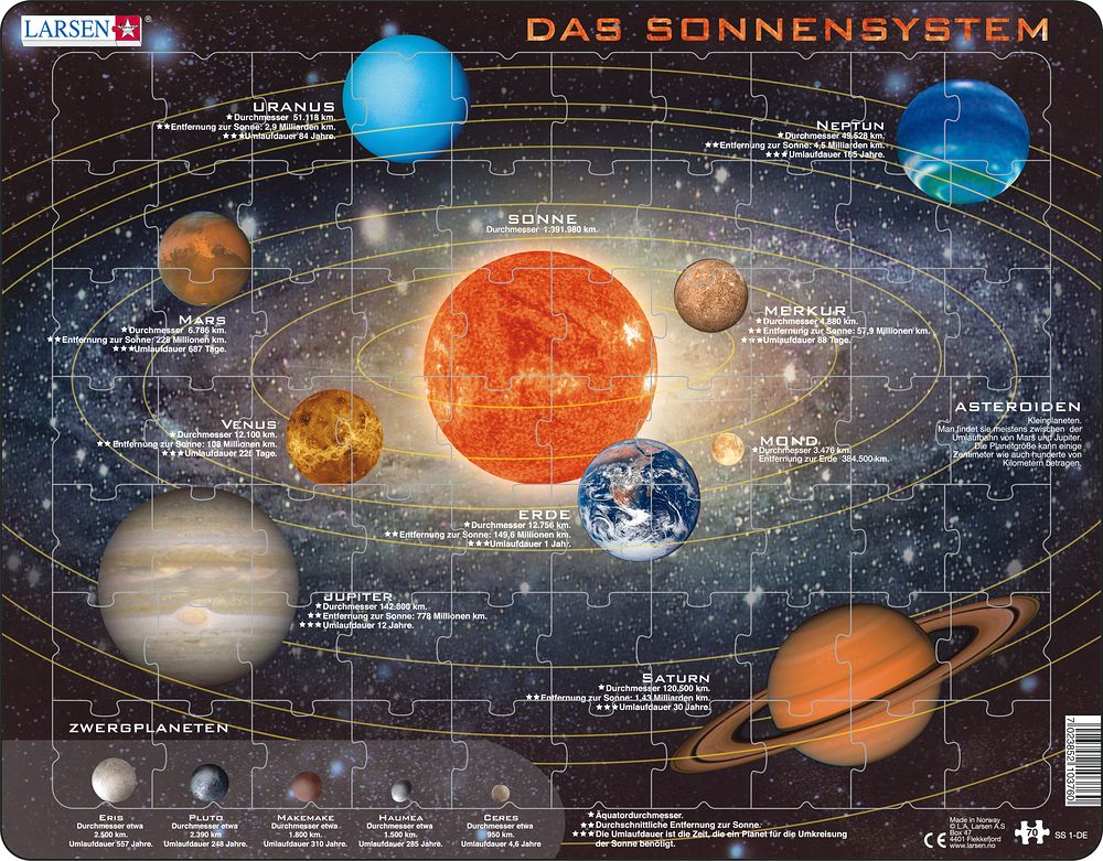 Larsen Puzzle Puzzle - Das Sonnensystem