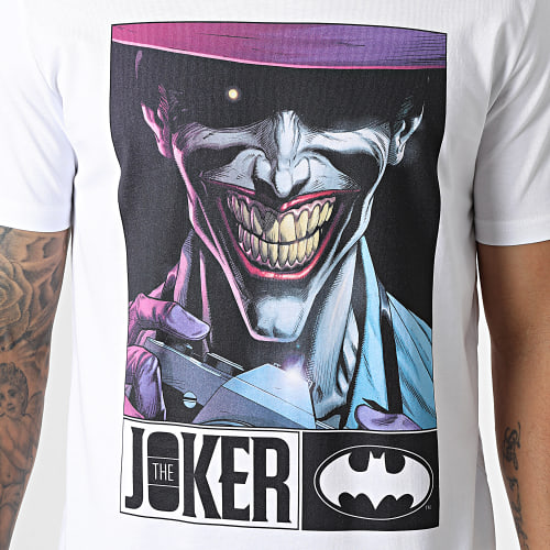 Tee Shirt Joker Say Cheese Blanc
