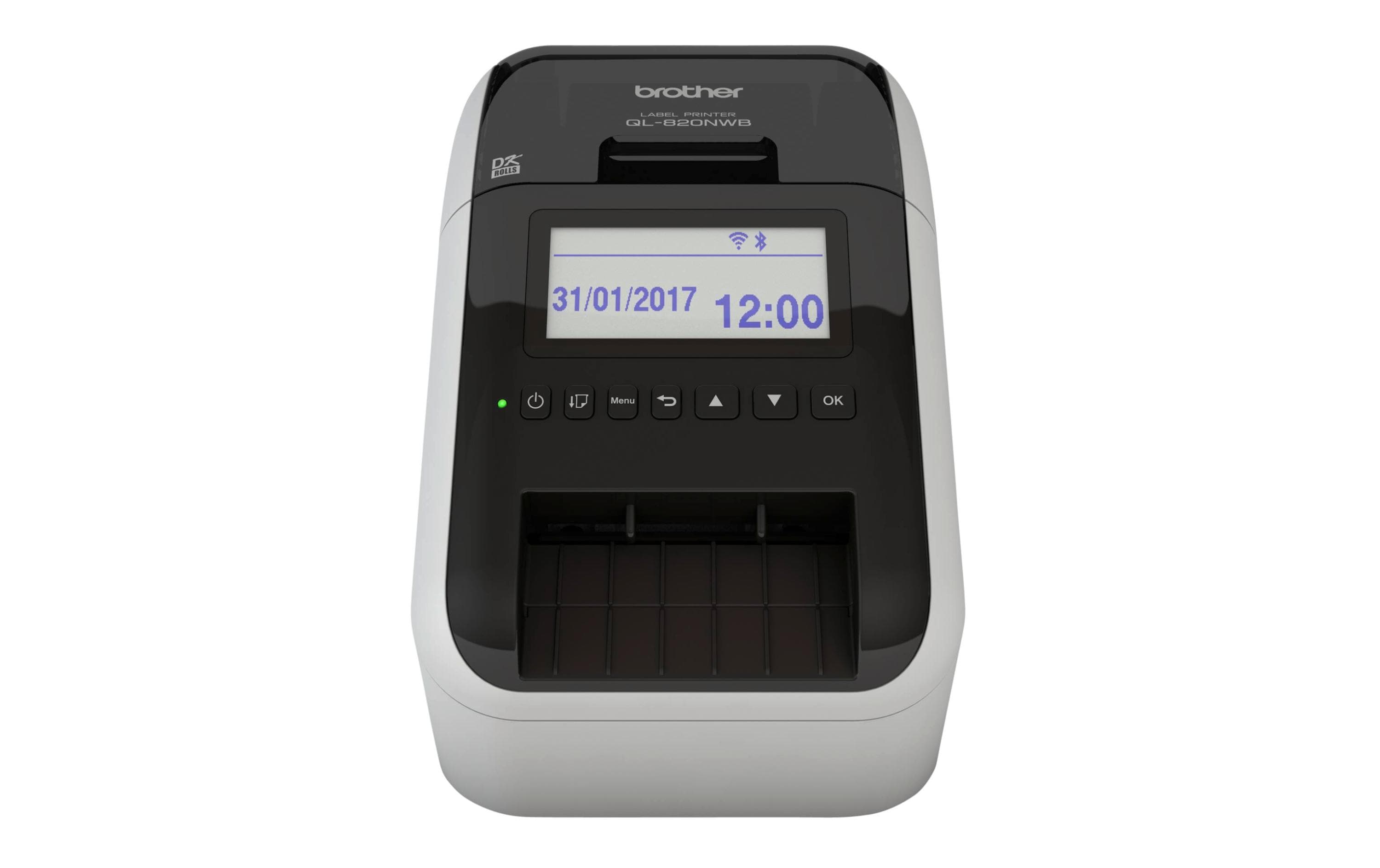 Etikettendrucker QL-820NWBcVM inkl. 3x DK-N55224<br>Netzwerk- und WLAN-fähiger 2-Farb-Thermodirektdrucker
