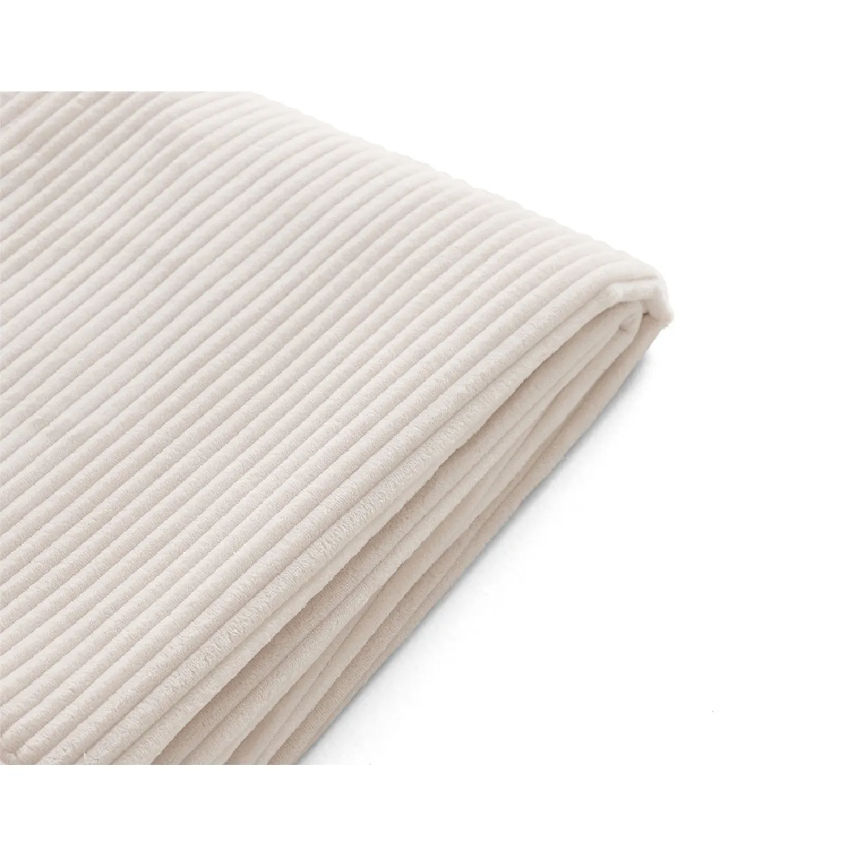 Lisa Design Housses de canapé Calgary d'angle 3 places + 1 pouf - Beige