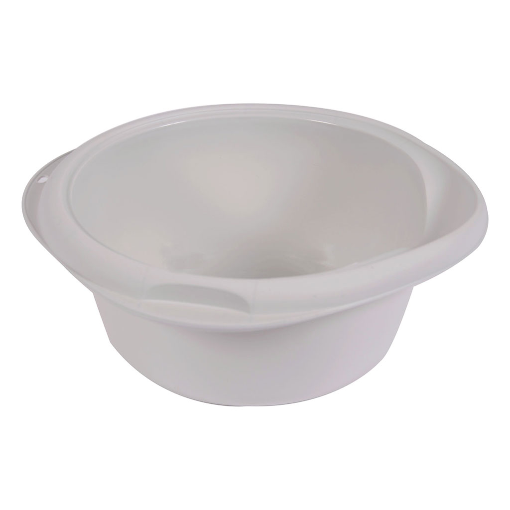 Bassine ronde ergonomique blanche 12L