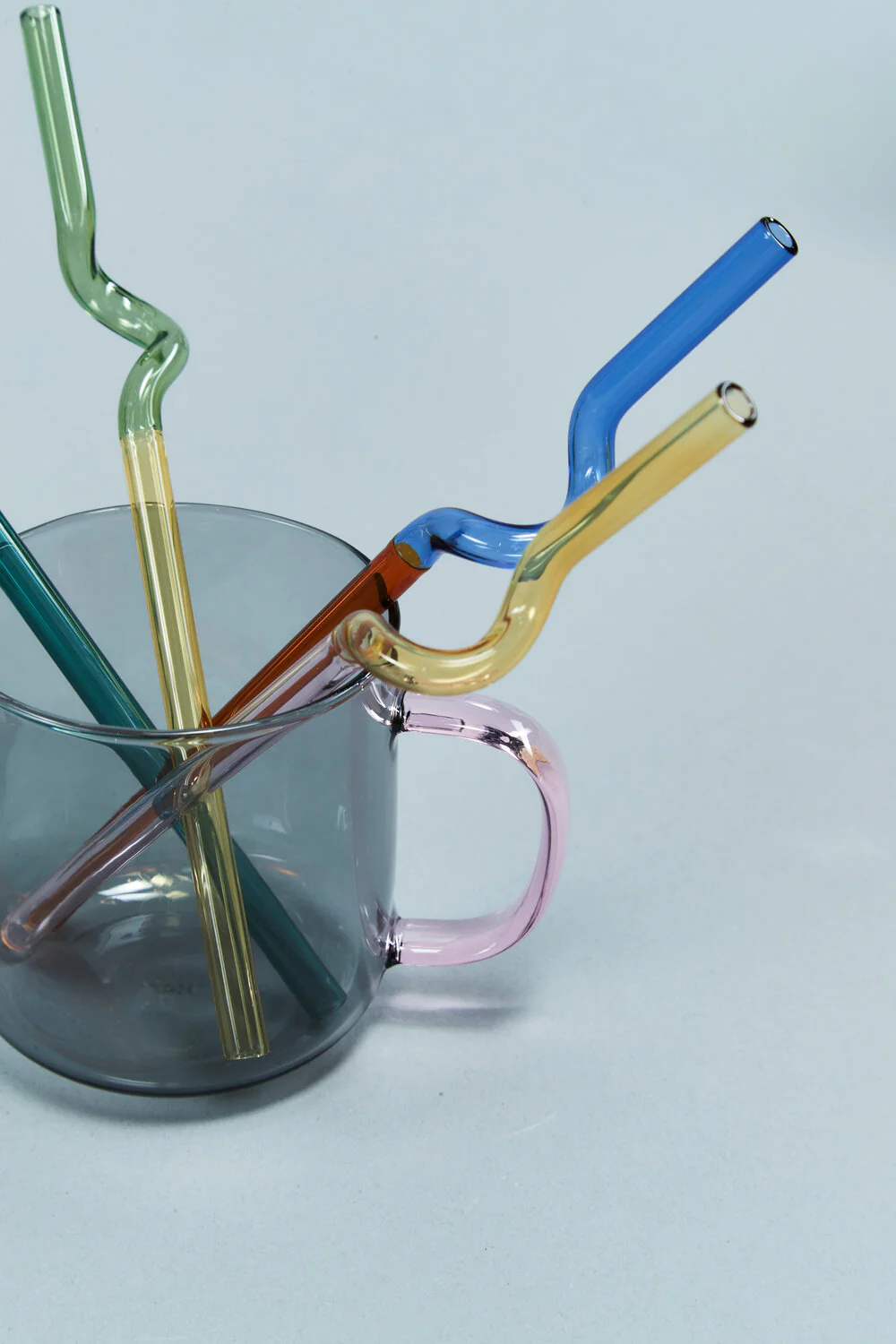 HAY  Borosilicate krus, grå - sæt af to