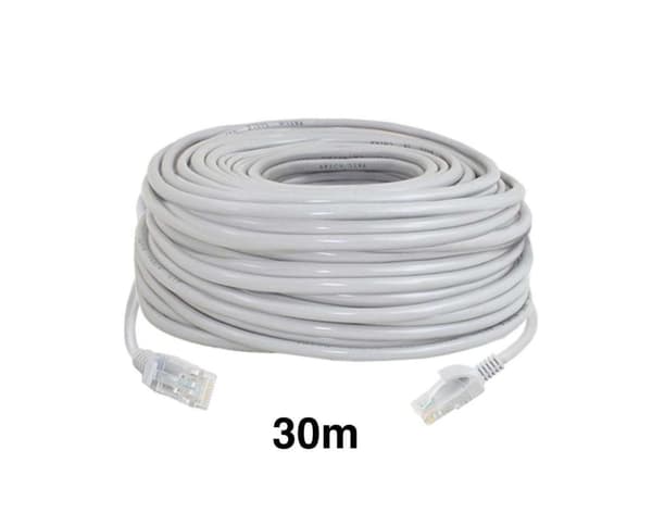 30m - Nettverkskabel - Cat5e - Internettkabel