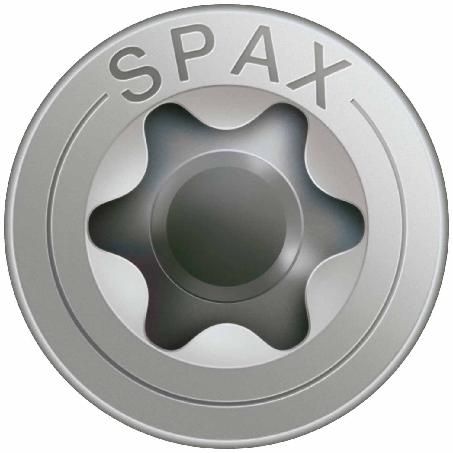 SPAX 1197000400603 Roestvaststalen schroef, Verzonken kop, 4 x 60, Voldraad, T-STAR plus TX20 - blank - 100 stuks