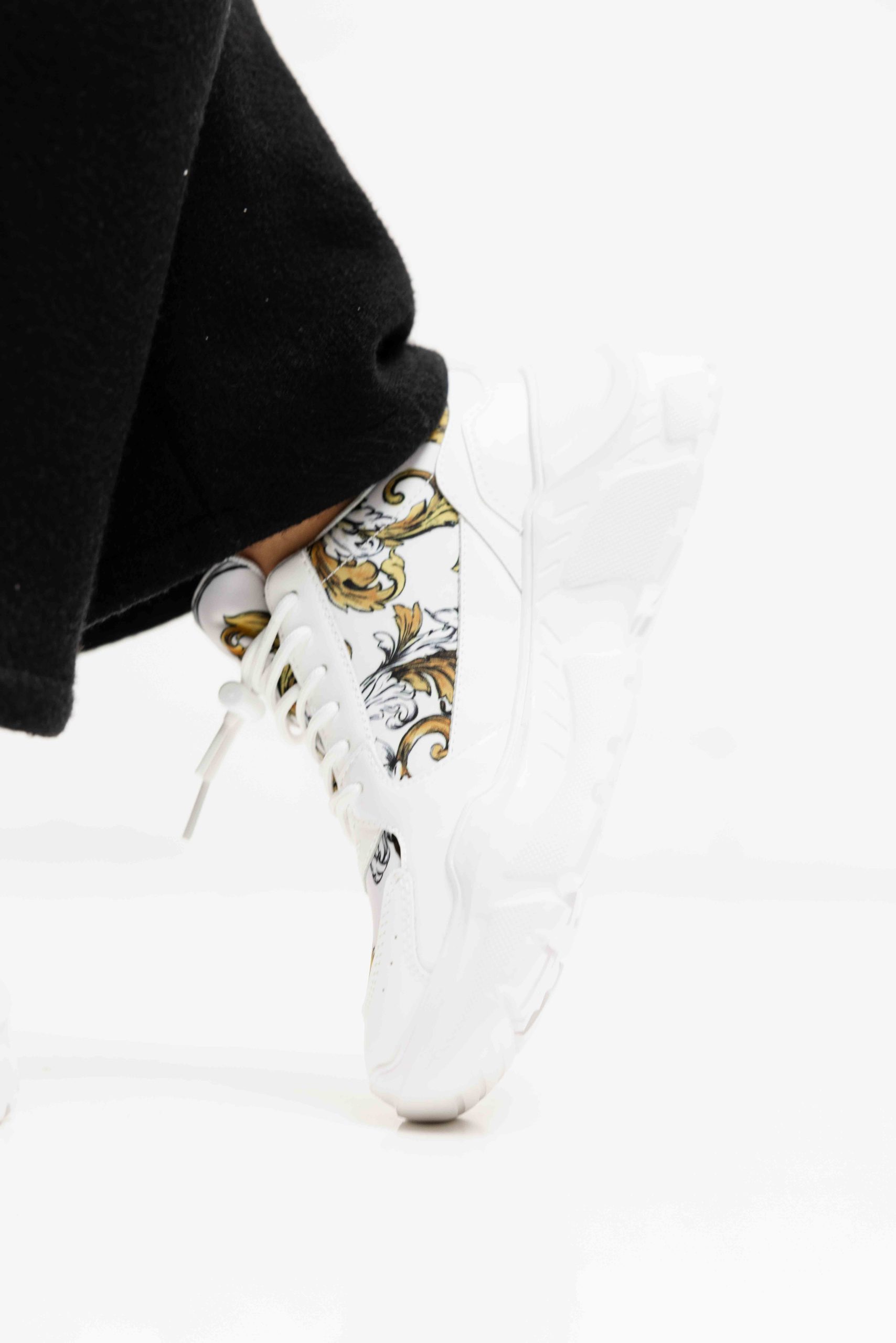 Versace Jeans Couture Fondo Speedtrack Sneakers Dames Wit/Goud