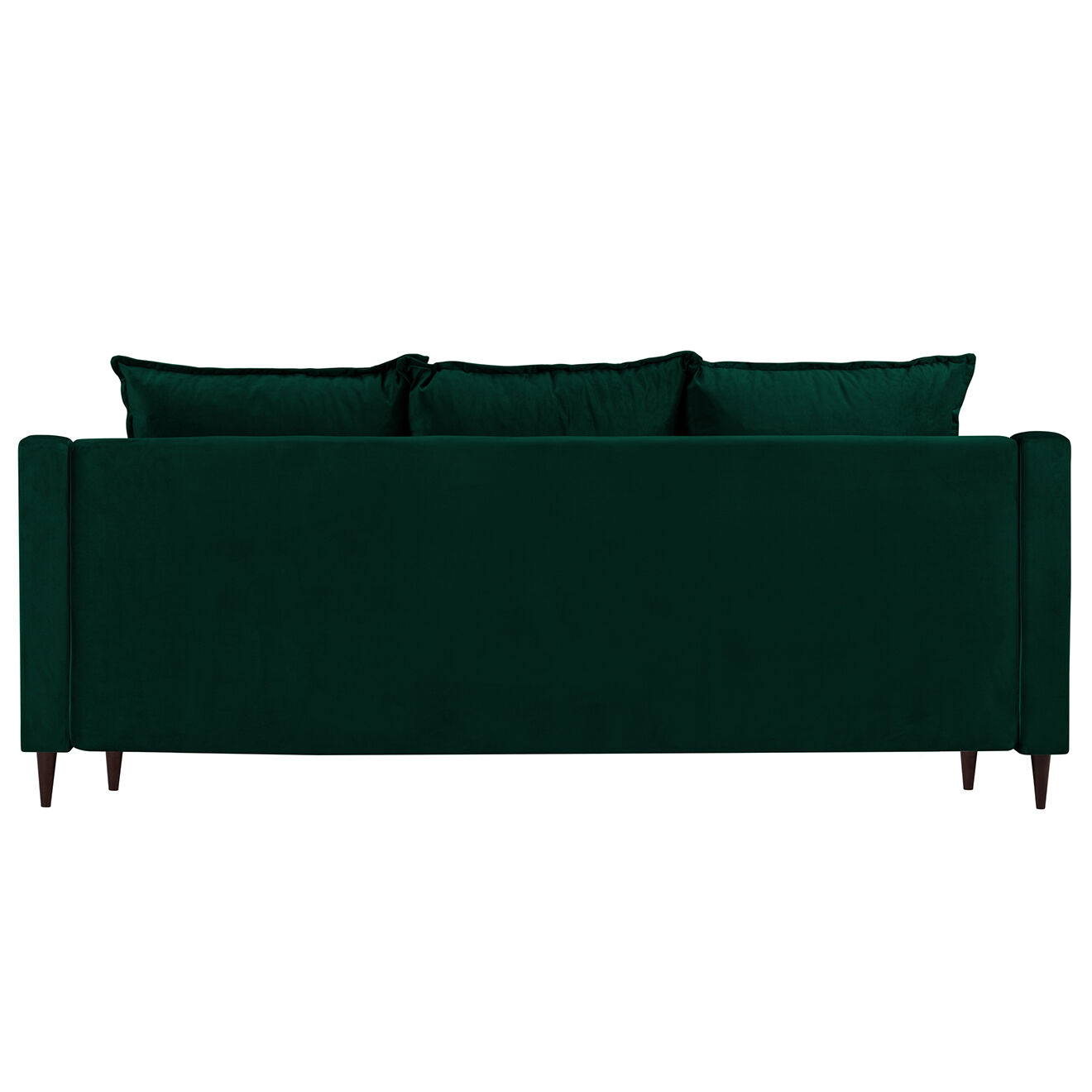 Mazzini Sofas Canapé 3 places convertible avec coffre Freesia velours vert bouteille - 215x94x90 cm