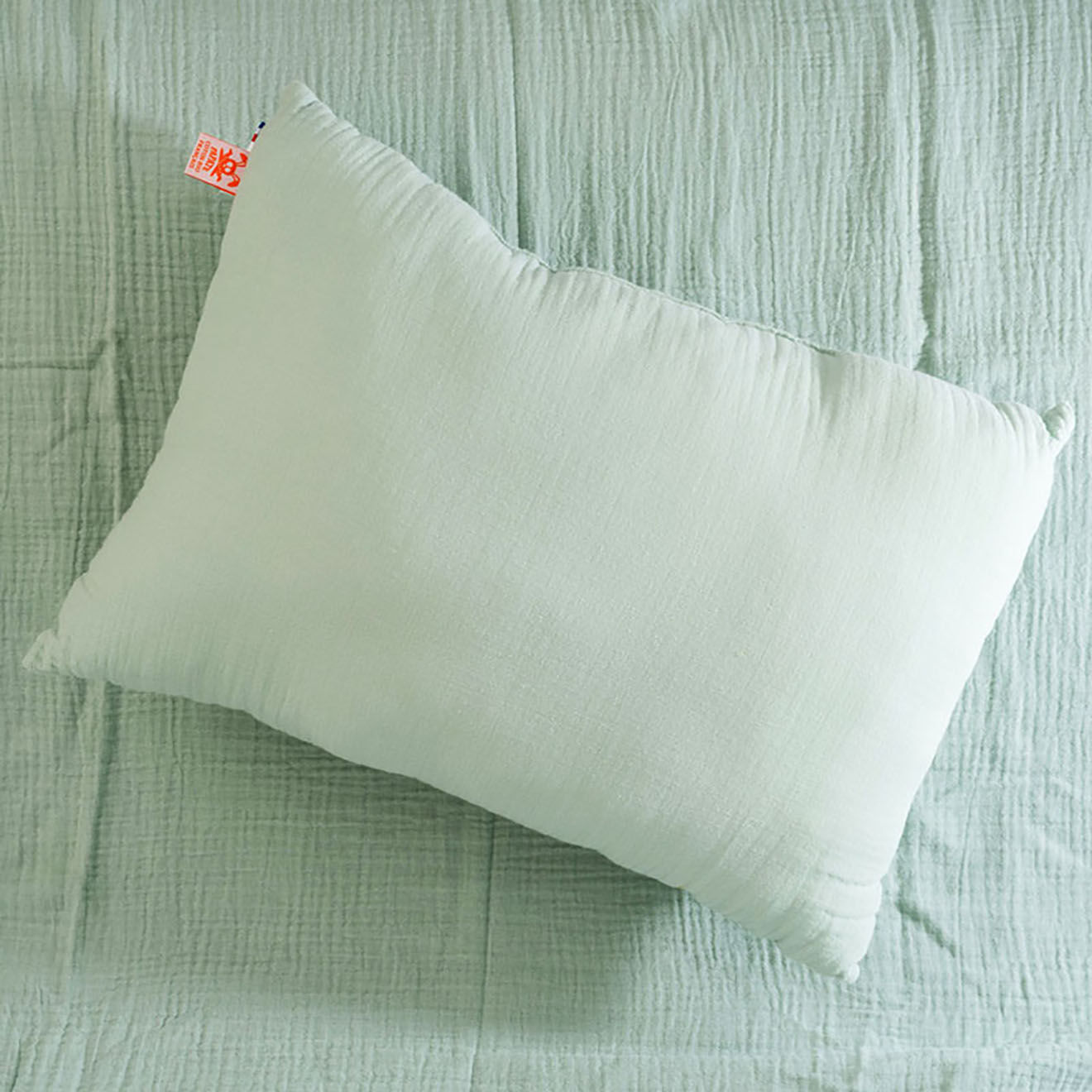 Papate Coussin Rectangle en Coton Bio vert - 30x40 cm