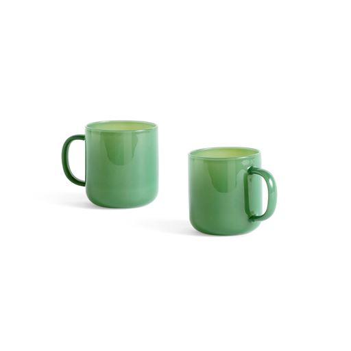 HAY Borosilicate 2-pak Krus, Jade Grøn