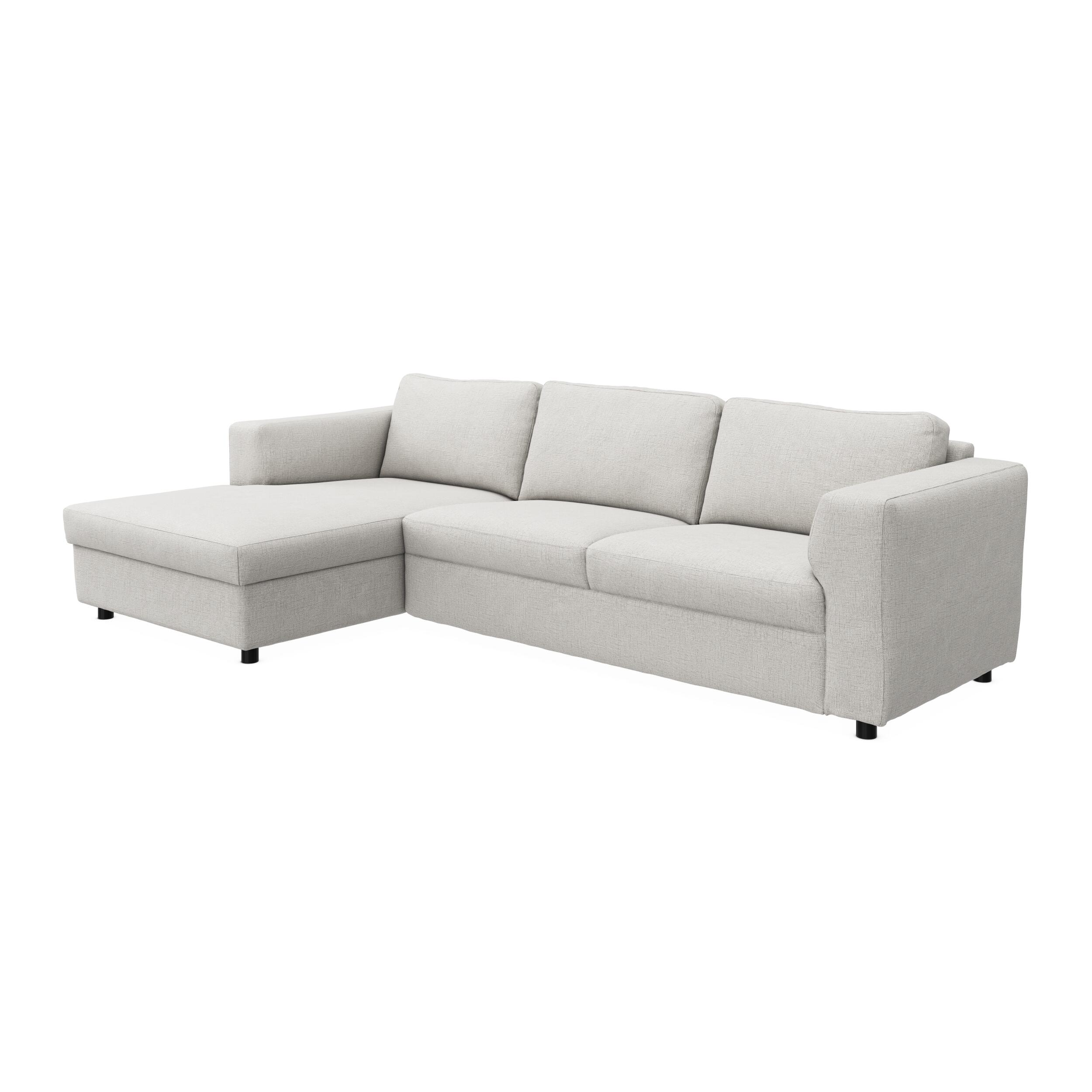 Lean venstrevendt sofa med chaiselong