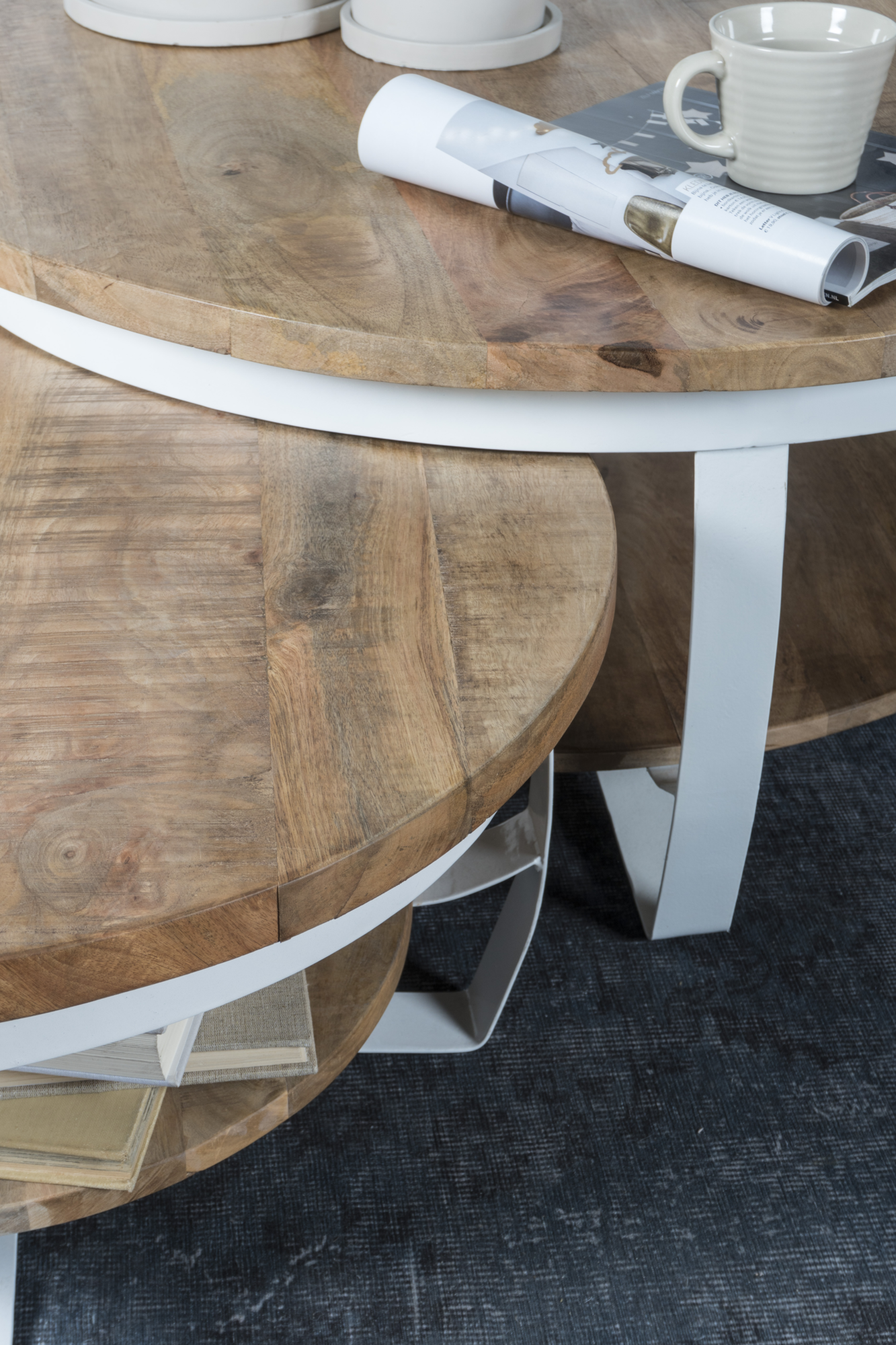 Salontafel Cilamon Wit - 90 cm