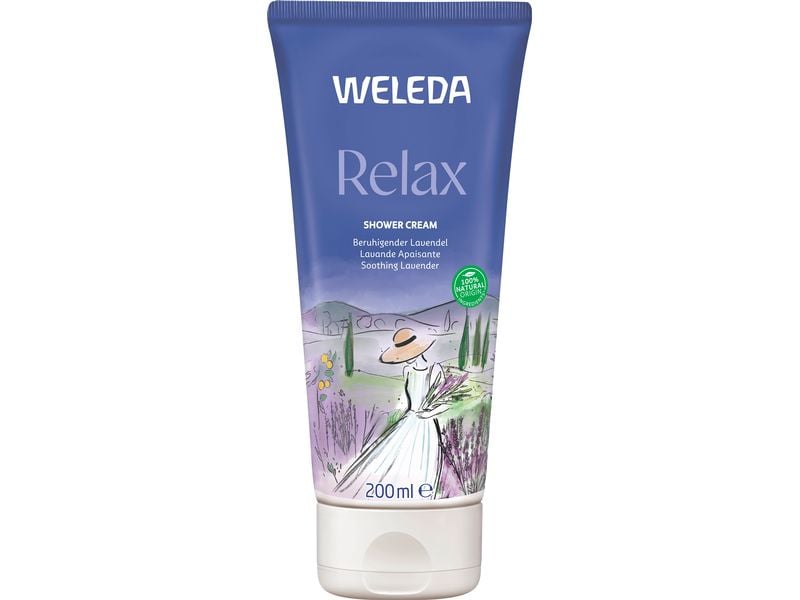 WELEDA Duschgel Relax 200 ml Natürliche Pflegedusche mit ätherischen Ölen