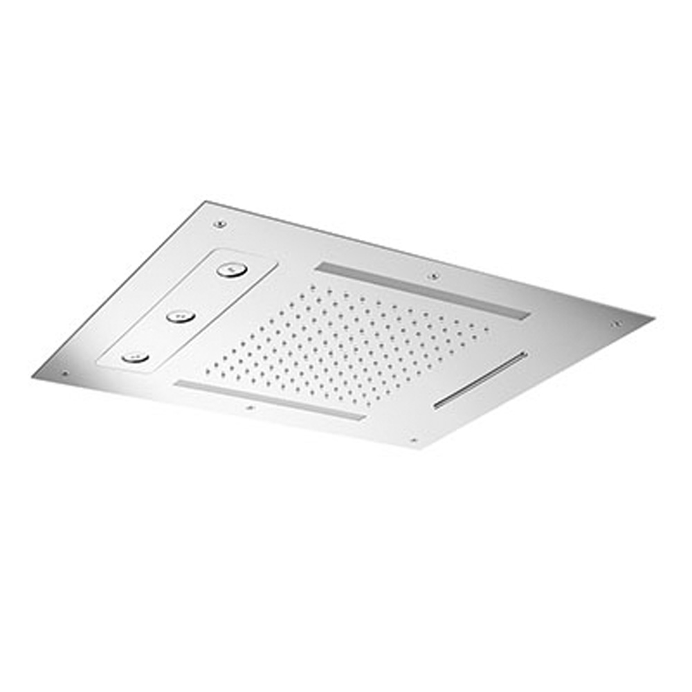 Hotbath Mate M190 inbouw hoofddouche met LED, waterval en twist 48x63cm chroom