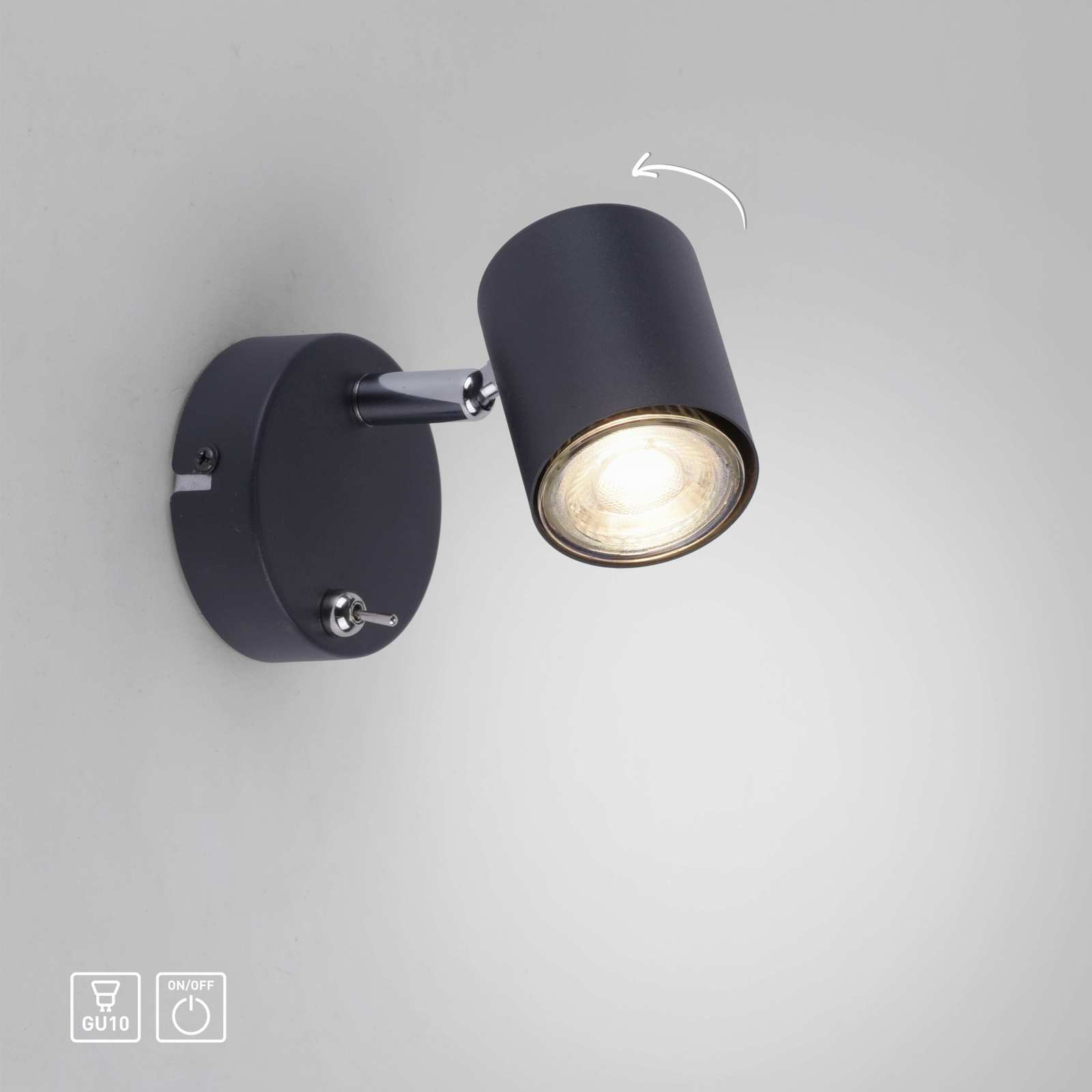 LED-Spot - anthrazit - 1-flammig